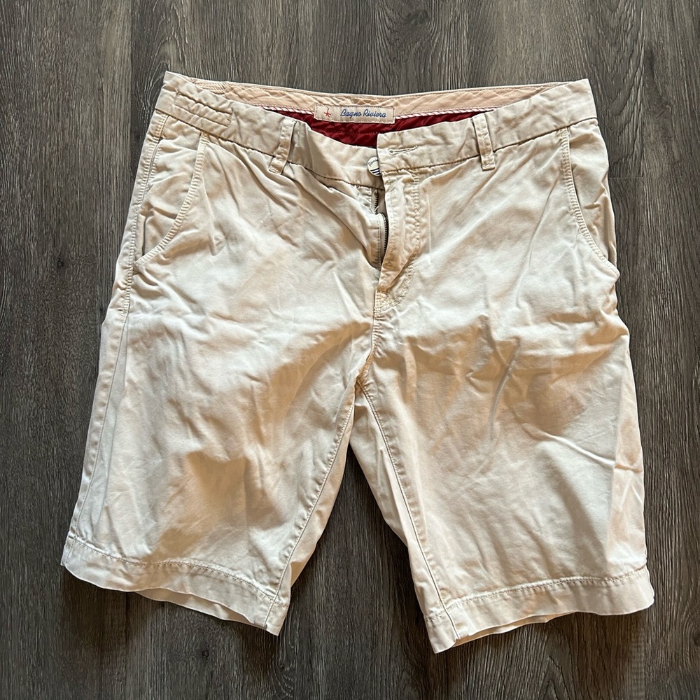 BAGNO RIVIERA mens cargo shorts in beige